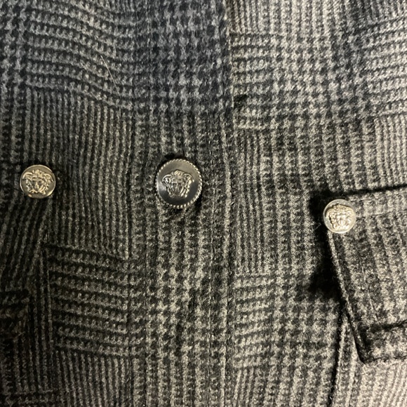Versace Jeans Signature 100% wool western style button up shirt size L - Picture 2 of 11